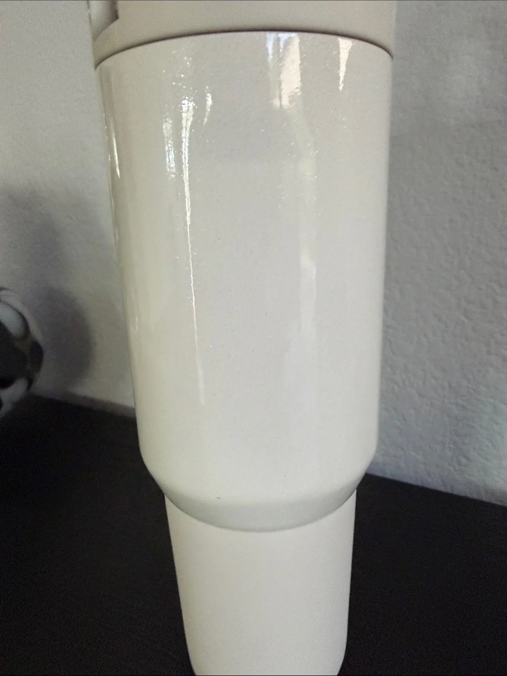 Hydrojug 20oz White/Cream Glitter Water Bottle - Picture 4 of 6
